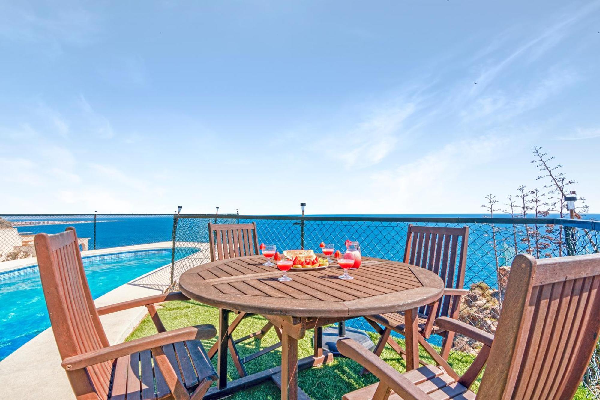 Villa Infinity Sea Views I Pool I Bbq I Jacuzzi อัลเมรีอา ภายนอก รูปภาพ